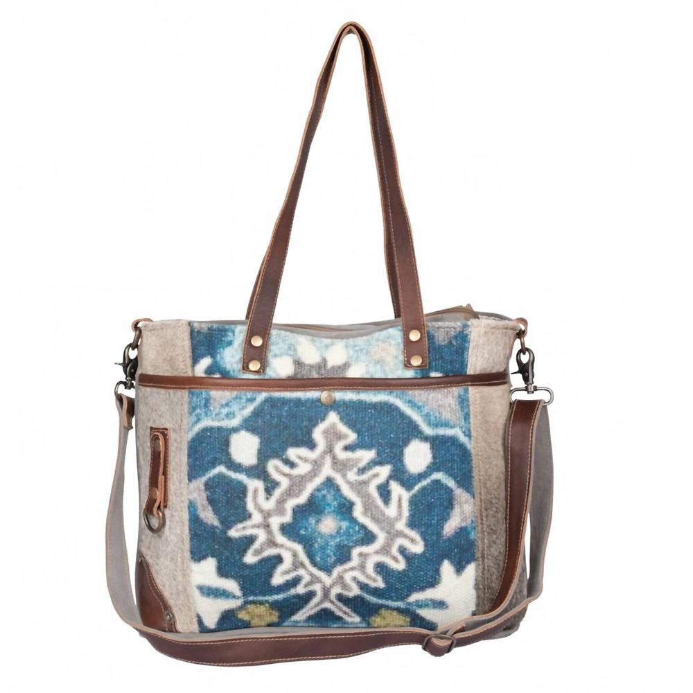 NEW MYRA BAGS women's iridescent tote bag in multi
